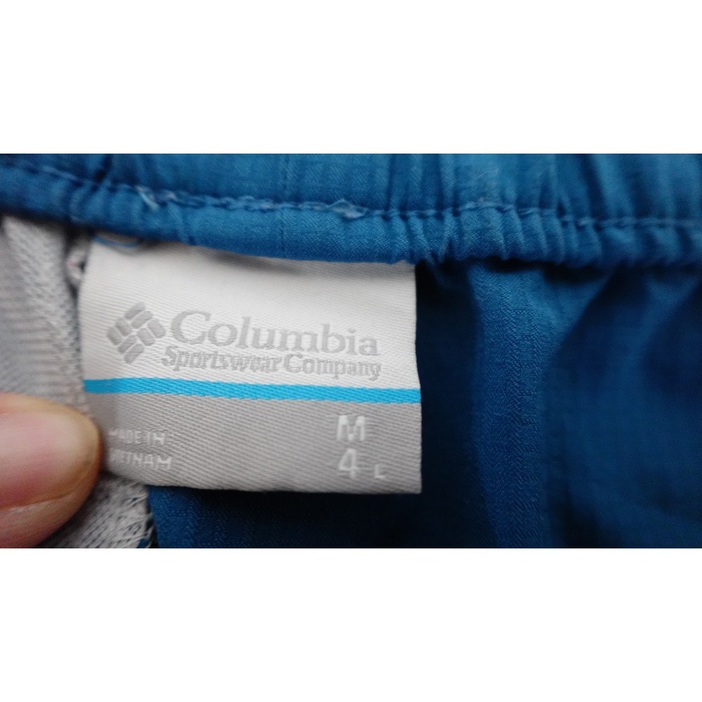 Columbia PFG Tamiami Shorts Womens M Teal Blue Pull On Elastic Waist - Picture 3 of 8